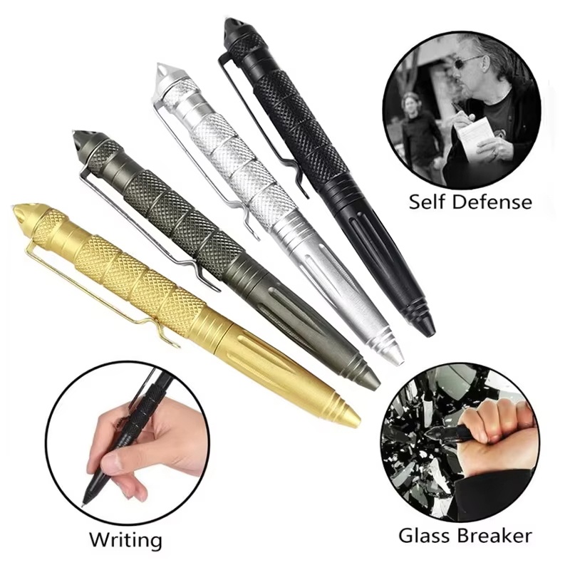 Pen Tactical Glass - Pena Taktis Militer Paduan Aluminium Alat