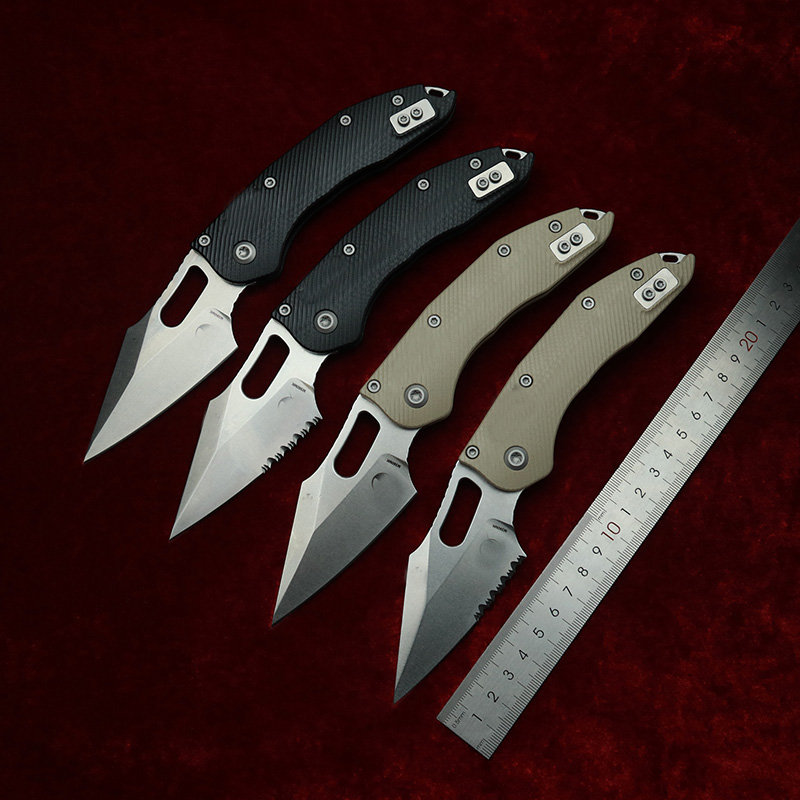 Edc Carry Pocket Knife - LEMIFSHE Jahitan Manual Bertekstur G10 Pegangan
