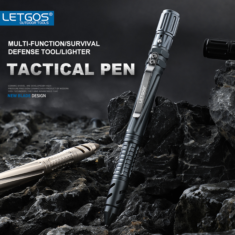 Pen Tactical Glass - LETGOS Pulpen Taktis Baja Tungsten -