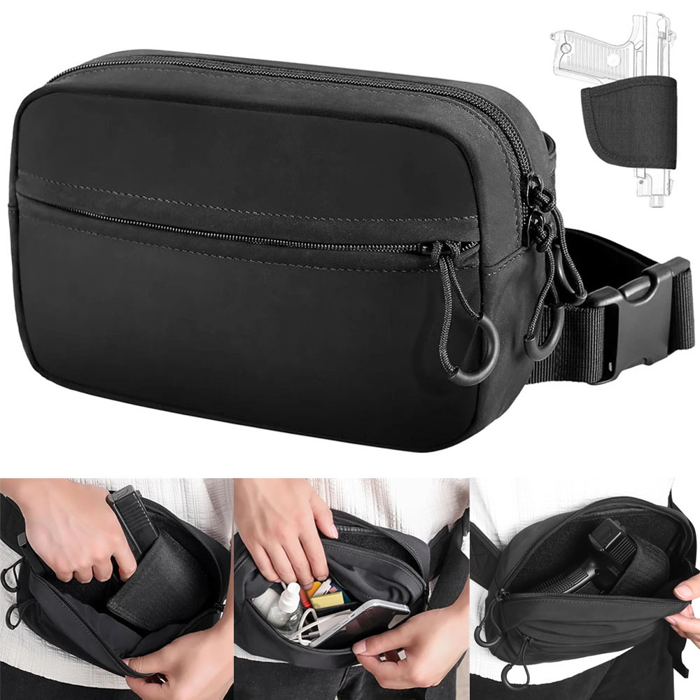 Tas Senapan Pembawa Tersembuny - Edc Concealed Carry Fanny Pack ulasan dan harga