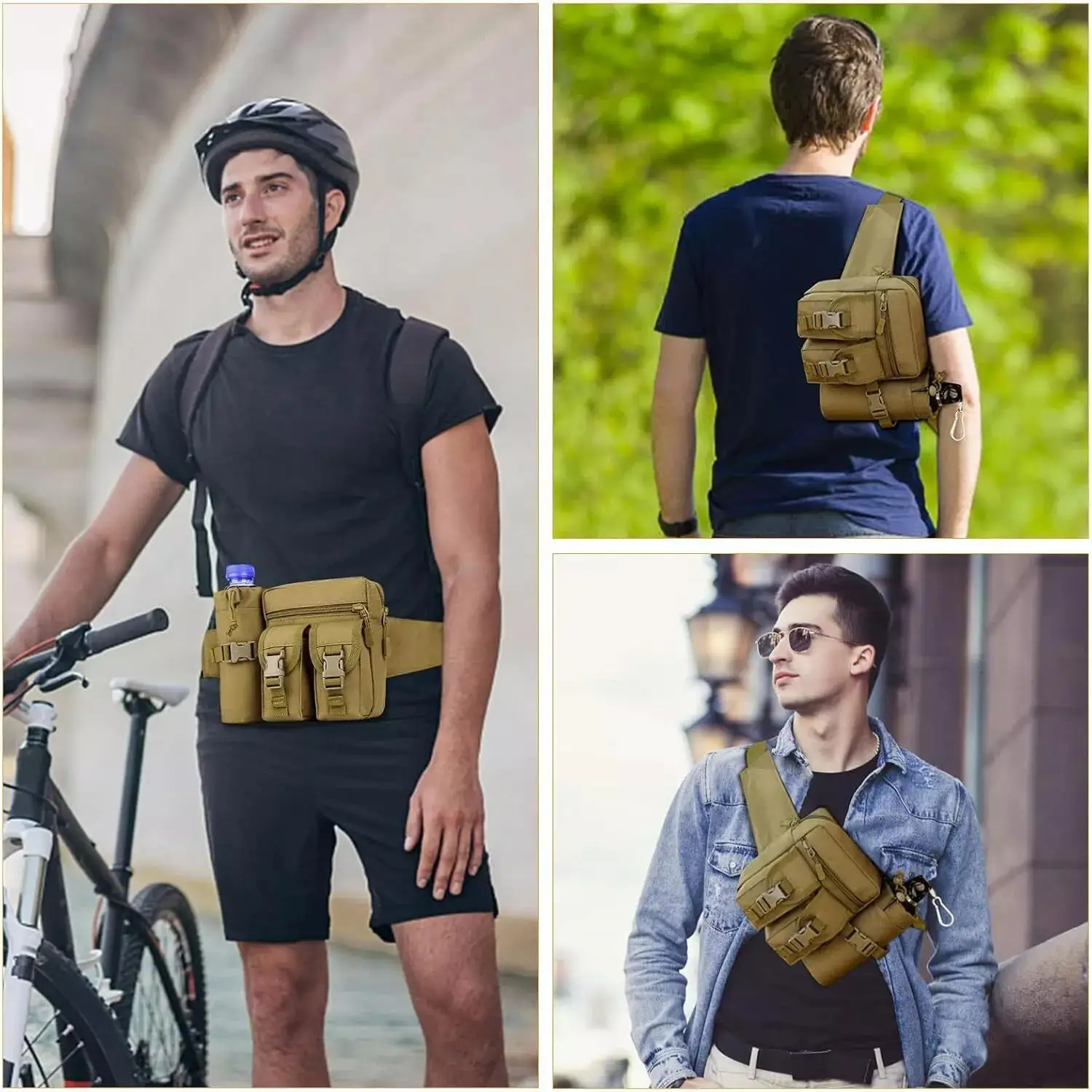 Paket Fanny Taktis untuk Pria  - Edc Concealed Carry Fanny Pack ulasan dan harga