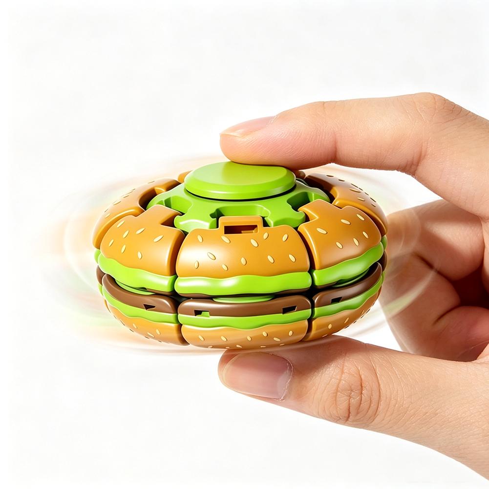 Mainan Fidget Giroskop Burger, - Fidget Spinner Bearing ulasan dan harga