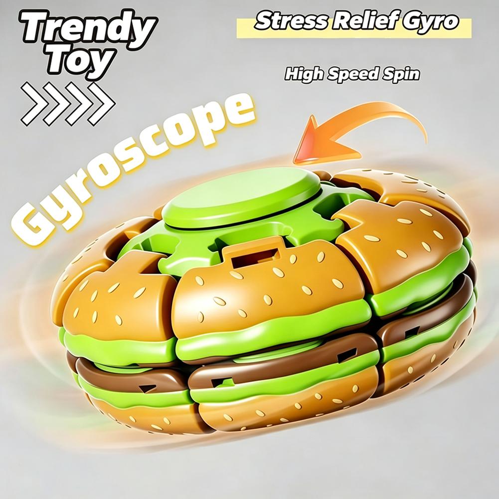 Mainan Fidget Giroskop Burger, - Fidget Spinner Bearing ulasan dan harga