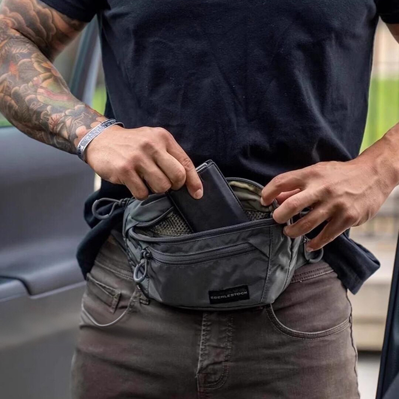 Tas Pinggang Pria dengan Tali  - Edc Concealed Carry Fanny Pack ulasan dan harga