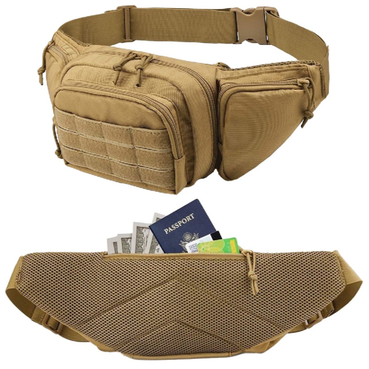Tas Pinggang Taktis MOLLE untu - Edc Concealed Carry Fanny Pack ulasan dan harga