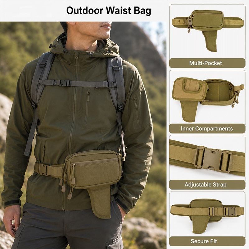 Tas Pinggang Multifungsi Nilon - Edc Concealed Carry Fanny Pack ulasan dan harga