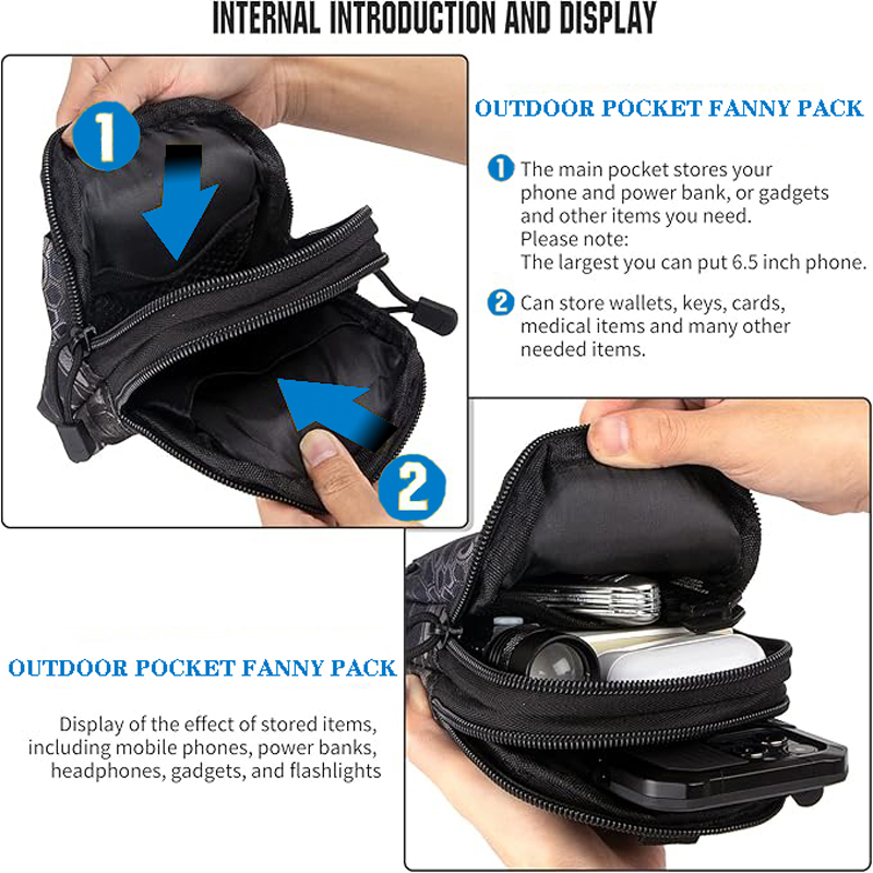 Tas Pinggang Kantong Molle Tak - Edc Carry Items ulasan dan harga